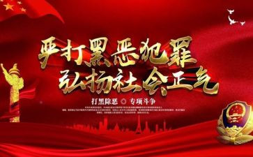 扫黑除恶专项工作总结6篇