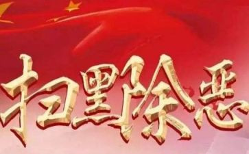 村扫黑工作总结模板8篇