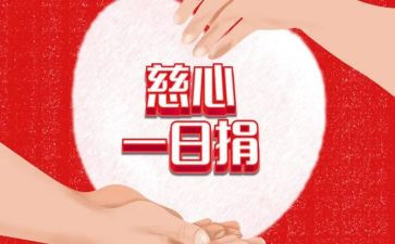 爱心一日捐活动方案7篇