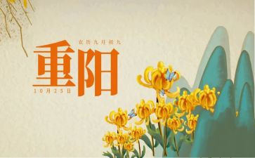 村重阳节活动总结模板7篇